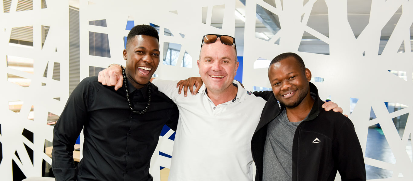 2 young south africans interning at Media company